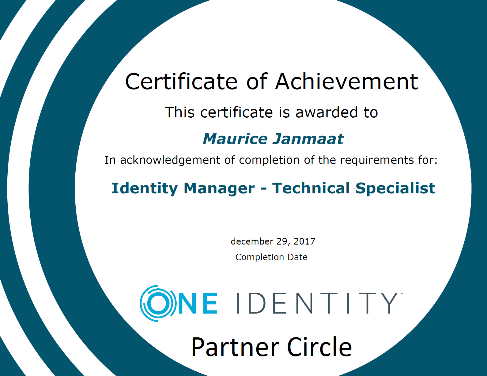 One Identity Technical Specialist